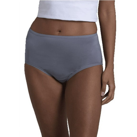 Fruit of the Loom Women's 5 Pack Microfiber Brief Panties,Assorted,Size 6