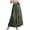 White, variant on oqasdz Women's Chiffon White Flowy Maxi Skirts Boho Summer Elastic Waisted Pleated A Line Solid Color Long Skirts for Women Casual Formal