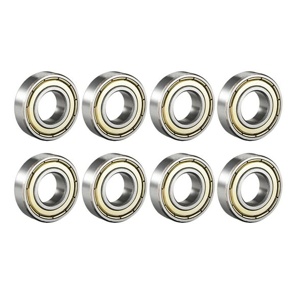 Unique Bargains Deep Groove Ball Bearing 6002ZZ Double Shield 15mmx32mmx9mm Carbon Steel 8pcs