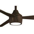 thumbnail image 4 of 3 Blade Outdoor Ceiling Fan With Light Kit-44 Inches Wide-Oil Rubbed Bronze Finish Minka Aire Fans F625l-Orb, 4 of 7