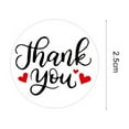 thumbnail image 3 of Walbest 1 Roll(500Pcs) Stickers Labels Heart Print Self-adhesive Letter Print Multi-color Thank You Stickers for Christmas Festival, 3 of 7