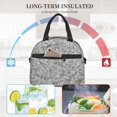 thumbnail image 4 of Balery Silver Glitter Bolsa de Almuerzo Impresa, Caja de Almuerzo Reutilizable, Bolsa Térmica Aislada para Almuerzo, Bolsa Antiderrames, 4 of 7