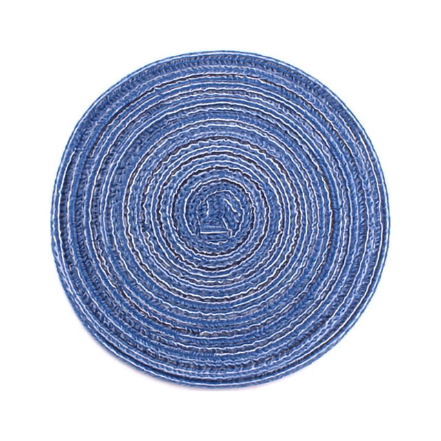 Mantel individual redondo Juego de 4 posavasos redondos con aislamiento térmico tapete para vajilla BuyWeek