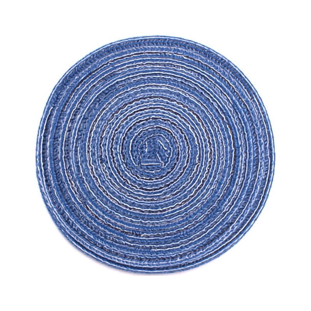 Mantel individual redondo Juego de 4 posavasos redondos con aislamiento térmico tapete para vajilla BuyWeek