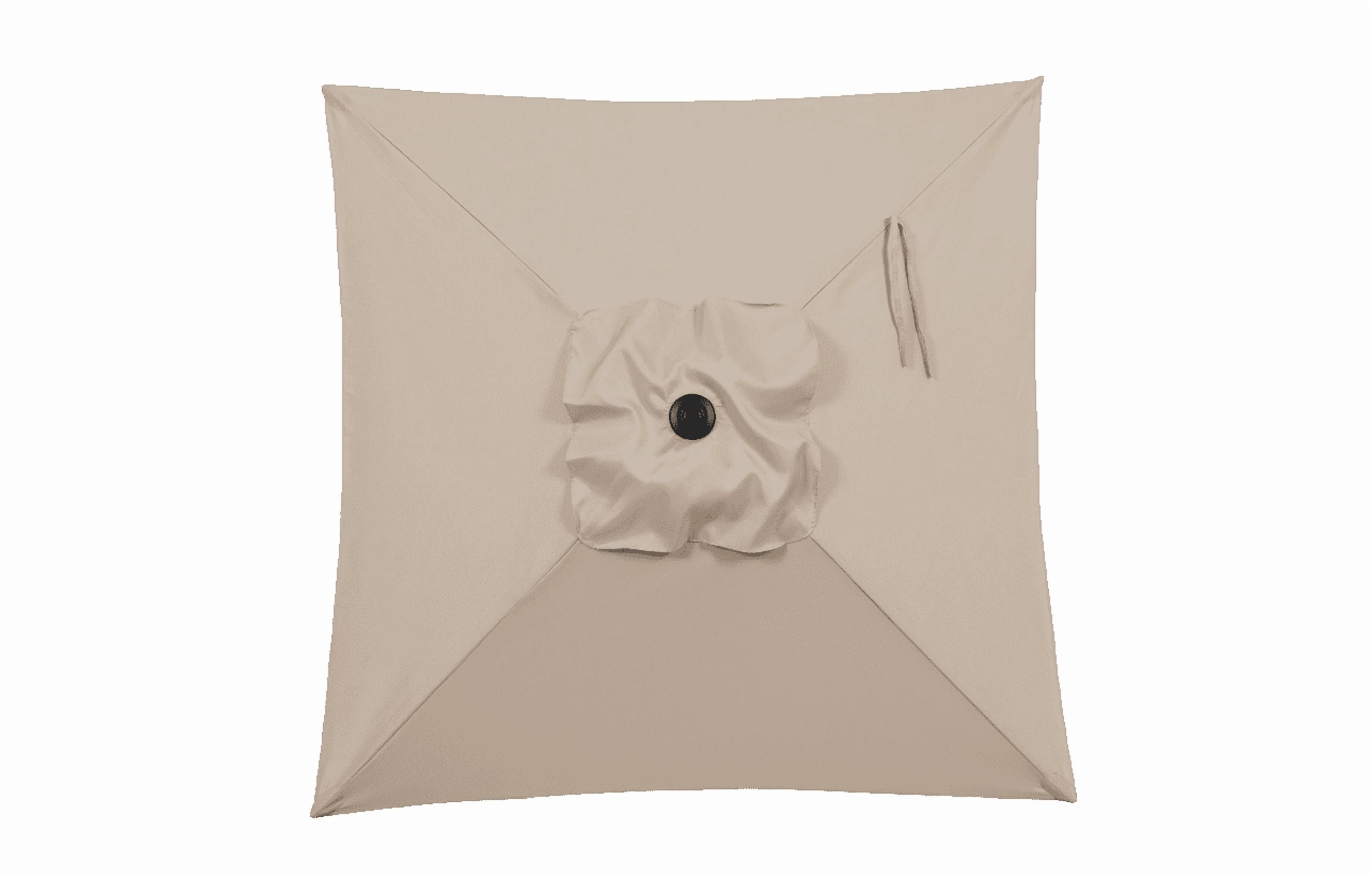 Mainstays 5ft Square Tan Market Patio Umbrella, Push-Up