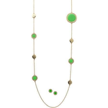 Brinley Co. Women's Gold Rhinestone Gree