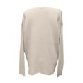 thumbnail image 3 of Fall for savings Deals! Umfun Sweaters for Women 2023 Loose Soft Pullover Sweater Tops Sweater Neck Hollow Out Loose Sweater, 3 of 4