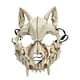 thumbnail image 1 of Cosplay Masquerade Half Face Yaksha Resin Wolf Skull Face Cover Scary Horror Costume Props Ornament, 1 of 4