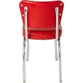 thumbnail image 3 of Richardson Seating Diner Chair with 2" Box Seat-Color:Cracked Ice Red, 3 of 7