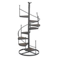 thumbnail image 3 of Plant Organizer, Multifunction Modern Style Plant Rack Flower Shelf Iron Frame Staircase Design Easy To Use  For Hall For Balcony For Bedroom, 3 of 8