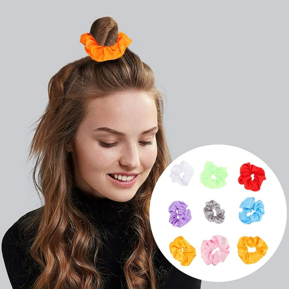 MUSEYA 9Pcs Glowing Hair Accessories Hair Ties for Families Outdoor Use