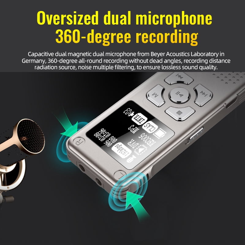 CJBZLCPCOO Q300 classic voice recorder high definition noise reduction intelligent MP3 voice to text recording