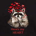 thumbnail image 3 of CafePress - Here's My Heart Cute Raccoon Blowing Kisses Quote - Men's Classic Graphic Cotton T-Shirt, 3 of 4