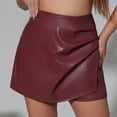 thumbnail image 3 of RUTAYY Women's Skirt Skorts High Waisted Bodycon Irregular Skort Solid Color Soft Comfortable Trendy Travel Mini Skirt, 3 of 7