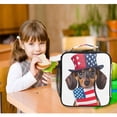 thumbnail image 6 of ALAZA Dog with Star Hat Lunch Box Insulated Lunch Bag Reusable Thermal Cooler Tote School Picnic, 6 of 6