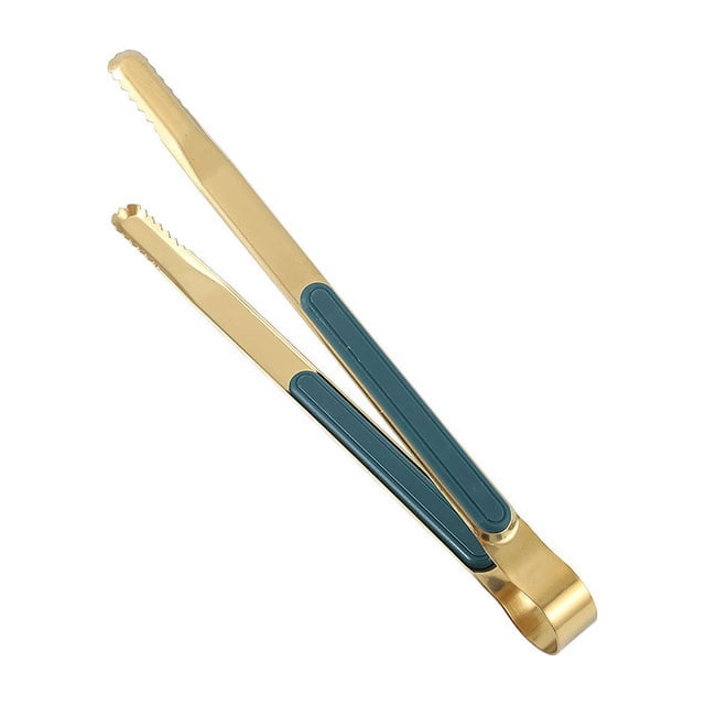 Pinzas de cocina, pinzas de cocina de acero inoxidable de 20 cm, pinzas para alimentos tienen un diseño antideslizante y resistente al calor