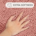 thumbnail image 4 of Hitime Soft Chenille Bath Rug Mat 24" x 36" Quick Dry Machine Washable Bathroom Runner - Ultra Absorbent Non-Slip Backing - Pink, 4 of 11