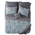 thumbnail image 6 of VCNY Home Belinda 9-Piece Aqua/Grey Medallion Bed in a Bag, Full, 6 of 11