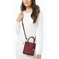 thumbnail image 6 of Michael Kors Women's Mercer Extra-Small Pebbled Leather Crossbody Bag Oxblood 35S1GM9T0L-oxbl, 6 of 6