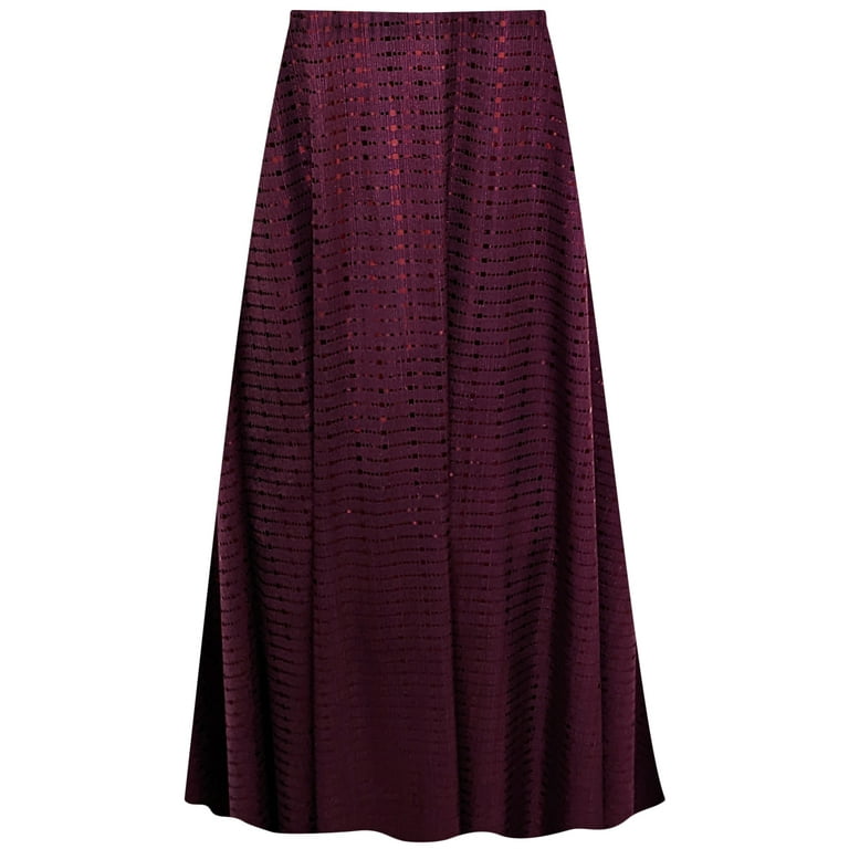 burgundy designer skirt