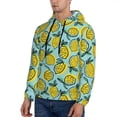 thumbnail image 3 of Xecao Lemon Pattern Men's Adult Pullover Hoodie,Hooded Sweatshirt-Medium, 3 of 7
