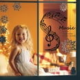 thumbnail image 5 of Music Note Wall Stickers, 30 x 33cm Music Tabs, Black Type Music Note Wall Sticker with Transfer Film, for DIY Bedroom Living Room Music Room, 5 of 5