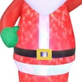 thumbnail image 3 of Occasions 7' Inflatable Swirling Holiday Lights Santa with Candy Cane Yard Decoration, 3 of 6
