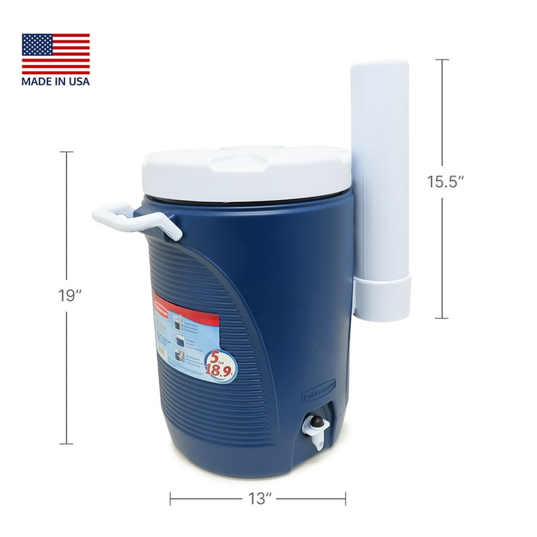 5 gallon rubbermaid best sale cooler