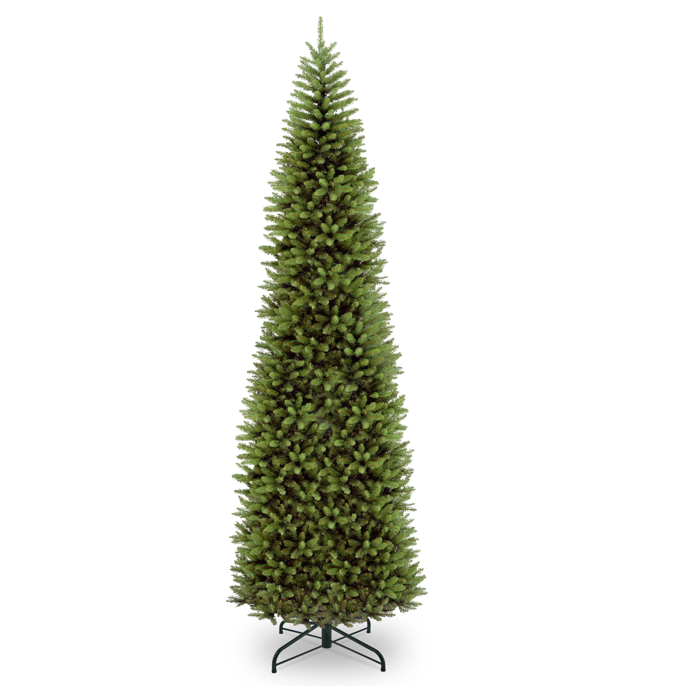 KW7-300-30 National Tree 3 Foot Kingswood Fir Wrapped Pencil Tree with 50 Clear Lights