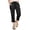 Black, variant on Gomelly Women Palazzo Pant Straight Leg Bottoms Casual Loungewear Ladies Boho Beach Cargo Pants Solid Color Trousers Black L