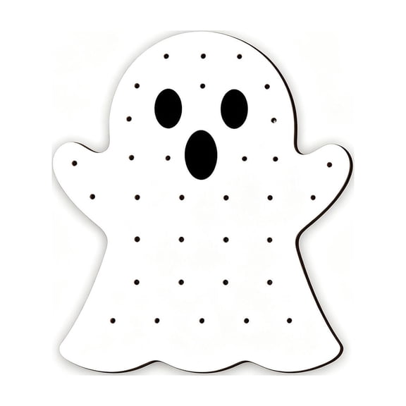 Ghost‑Shaped Wooden Lollipop Display Stand, Halloween Tabletop Candy Holder, Festive Treat Rack For Dessert Table Holiday Party Decor
