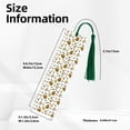 thumbnail image 3 of Kdxio Honey Print Metal Tassel Bookmarks,Perfect Gift for Art Lovers and Bookworms Metal Bookmarks for Women, 3 of 8