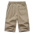 thumbnail image 6 of CHEEREAM Mens Cargo Pants Elastic Active Drawstring Waist Straight Leg Trousers with Pockets Hiking Tranning Outdoor Casual Travel Fishing, 6 of 9