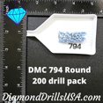 thumbnail image 2 of DMC 794 ROUND 5D Diamond Painting Drills Beads DMC 794 Light Cornflower Blue, 2 of 3