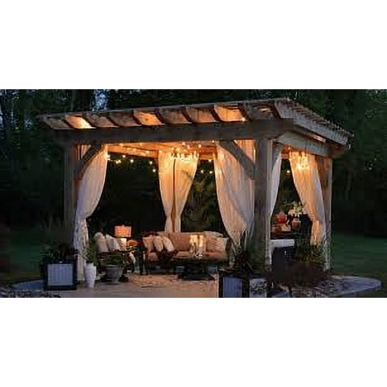 24 ft. Solar Outdoor Party LED String Lights with 12 LED S14 Bulbs 24 ft. Solar Outdoor Party LED String Lights with 12 LED S14 Bulbs