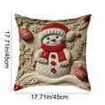 thumbnail image 3 of Lwlmwt Red Christmas Pillow Covers 18x18-inch Holiday Sofa Cushion Cover Perfect for Christmas Decorations Home Sofa Accents, 3 of 6