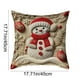 thumbnail image 3 of Seyotauo Red Christmas Pillow Covers 18x18 Farmhouse Christmas Decorations Snowman Wreath Santa Claus Tree Merry Christmas Holly Jolly Winter Holiday Decor Throw Cushion Case for Home Couch, 3 of 6
