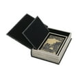 thumbnail image 7 of A&B Home Set of 3 Vintage Style Black and Gold World Map Faux Book Boxes, 7 of 7