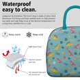 thumbnail image 3 of Womens Light Blue Dinosaurs Text Pattern Lunch Box for Work,Insulated Lunch Bag for Women,Loncheras Para Mujer,Leakproof Adult Lunch Bag for Work,Beach,Travel,Picnic,Camping, 3 of 7