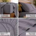 thumbnail image 5 of Mellanni 6 Piece Bed Sheet Set Brushed Microfiber, Extra Deep Pocket, Full, Hazy Lilac, 5 of 7
