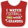 thumbnail image 3 of Inktastic I Watch Football with My Grandma Boys Baby Bib, 3 of 4