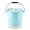 Turquoise, variant on Novomoskovsjka Posuda Ivory Enamel Cylindrical Bucket with Lid and Plastic Bottom Protection 12.7 Qt (12 L) Enameled Steel Kitchen Pail for Pickling Storing Water Grains Tools
