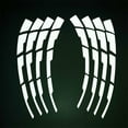 thumbnail image 3 of 8Pcs White Reflective Car Tire Lettering Stickers Blade Style Decor Accessories, 3 of 5