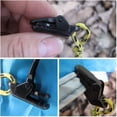 thumbnail image 3 of 25 unids/bolsa Clips negros para tienda, abrazaderas para toldos a prueba de viento, Clip para toldos de cuerda de viento de plástico, tienda de campaña segura para exteriores, 3 of 5