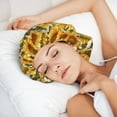 thumbnail image 6 of Yiaed Romantic Elegant Sunflower Print Satin Bonnet Silk Bonnet Hair Bonnet for Sleeping Hair Bonnets, 6 of 6