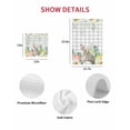 thumbnail image 7 of Easter Bunnies Kitchen Dish Towels for Drying Dishes Set of 4, Spring Eucalyptus Easter Eggs Gray Plaid Waffle Weave Microfiber Hand Tea Bathroom Towels Quick Dry & Absorbent Towel 12x12, 7 of 7