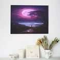 thumbnail image 6 of Balery Purple Moon Tree Night Sky Pattern Canvas Decorative Picture – 30x40in Premium Wall Art, Modern Canvas Print for Home Decor（Horizontal）, 6 of 6