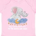 thumbnail image 4 of Inktastic My Safta Loves Me to the Moon and Back Elephant Family Boys or Girls Baby Bodysuit, 4 of 5