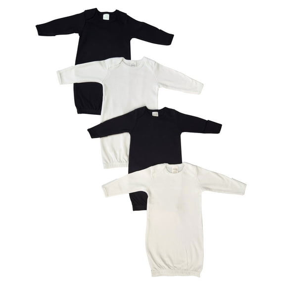 Bambini Layette Unisex Newborn Baby 4 Piece Gown Set