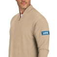 thumbnail image 5 of Men's J. Palmer Tan Detroit Lions Franchise Quarter-Zip Sweater, 5 of 5